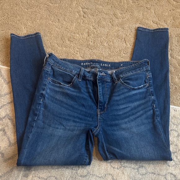 American Eagle Outfitters Dark Blue Skinny Jeans - Picture 2 of 15